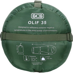 BCB Olif Sleeping Bag Μονό 3 Εποχών Πράσινο CT120O