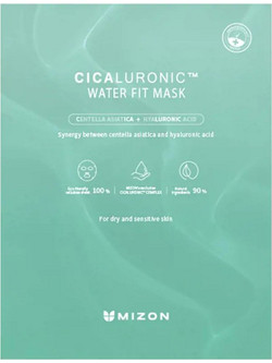 Mizon Cicaluronic Water Fit Sheet Μάσκα Προσώπου για Ενυδάτωση με Υαλουρονικό 24gr