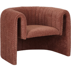 HomeMarkt Πολυθρόνα Καφέ Riker HM9682.02