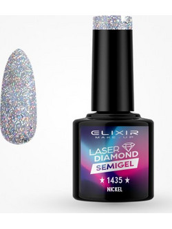 Elixir Semigel 1435 Glitter Ημιμόνιμο Βερνίκι Νυχιών 8ml