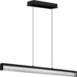 Eglo Cardito Κρεμαστό Φωτιστικό Οροφής Ράγα Μονόφωτο LED με Θερμό Λευκό Φως Μαύρο 900895