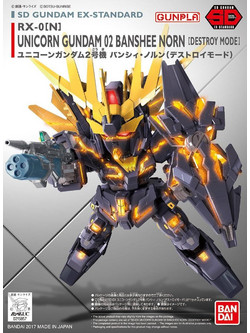 Bandai Gundam EX-Standard 015 Unicorn 02 Banshee Norn Destroy Mode