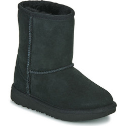 UGG Classic II Γυναικεία Μποτάκια Suede Μαύρα με Γούνα 1017703-BLK