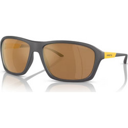 Arnette AN4329 28702T Ανδρικά Γυαλιά Ηλίου Μάσκα Κοκάλινα Μαύρα με Καφέ Polarized Φακό