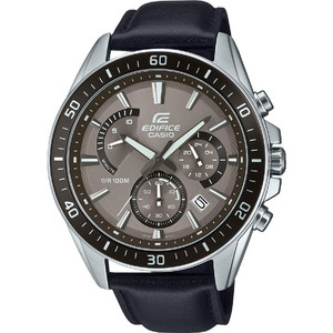 Casio Edifice Ανδρικό Ρολόι Χρονογράφος με Μαύρο Δερμάτινο Λουράκι EFR-552L-5AVUEF Casio Edifice Ανδρικό Ρολόι Χρονογράφος με Μαύρο Δερμάτινο Λουράκι EFR-552L-5AVUEF