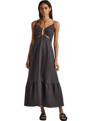 Pepe Jeans Midi Καλοκαιρινό Βραδινό Φόρεμα PL953520-985