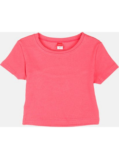 Joyce Παιδικό Crop Top Κοντομάνικο Φούξια 2413516