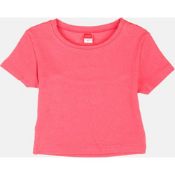 Joyce Παιδικό Crop Top Κοντομάνικο Φούξια 2413516