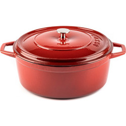 Hosse Kitchen Μαντεμένια Κατσαρόλα Βαθιά Rubin 28cm