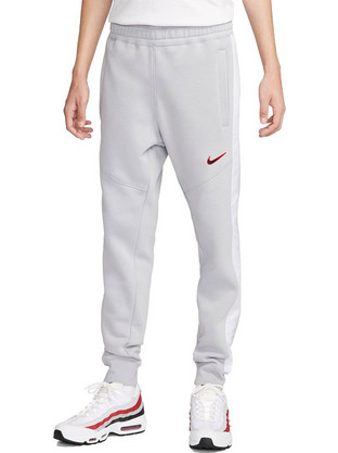 Nike Sportswear Ανδρικό Παντελόνι Φόρμας Fleece με Λάστιχο Γκρι FN0246-012