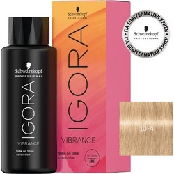 Schwarzkopf Igora Vibrance 10-4 Κατάξανθο Χάλκινο Ημιμόνιμη Βαφή Μαλλιών 60ml
