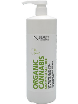 NX Beauty Professional Organic Cannabis Σαμπουάν για Φριζάρισμα για Ταλαιπωρημένα Μαλλιά 1lt