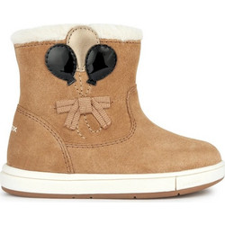Geox Παιδικά Μποτάκια Ταμπά Suede με Φερμουάρ και Γούνα B364AA00022C6175