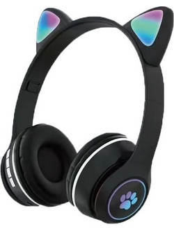 ST-23M Ασύρματα Bluetooth Παιδικά Ακουστικά On Ear Μαύρα