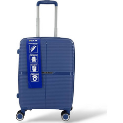 RCM 815 Βαλίτσα Καμπίνας 55x40x20cm με 4 Ρόδες Μπλε