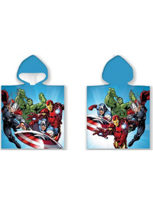 Marvel Avengers Παιδικό Πόντσο Θαλάσσης Γαλάζιο 50x100cm 110065
