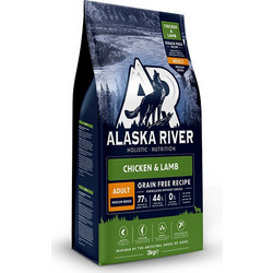 Alaska River Grain Free Adult Medium Chicken & Lamb 3kg