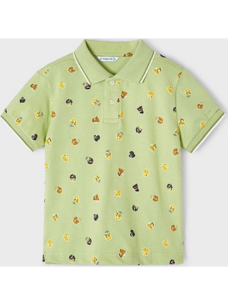 Mayoral Παιδικό Polo Κοντομάνικο Lime 24-03109-047