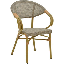 Pakoworld Καρέκλα Κήπου Isaia Bamboo Γκρι 289-000003