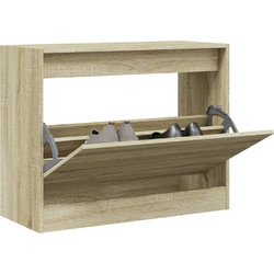 vidaXL Παπουτσοθήκη Ξύλινη Sonoma Μ80xΠ34xΥ63cm 839961