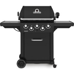 Broil King Signet 390 Shadow Φορητή Ψησταριά Υγραερίου με 3 Εστίες με Πλαϊνά Μάτια 11.4kW Επιφάνειας 67x38cm 946-883SDW