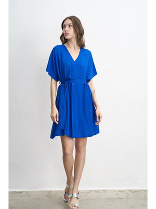 Anel Mini Καλοκαιρινό Καθημερινό Φόρεμα Royal Blue 50155