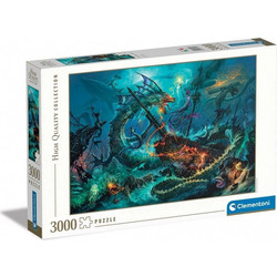 Puzzle Clementoni Μάχη Κάτω Από τη Θάλασσα 3000 Κομμάτια