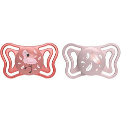 Chicco PhysioForma Light Ανατομικές Ορθοδοντικές Πιπίλες Σιλικόνης 6-16m Love Ροζ 2τμχ