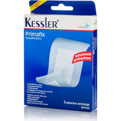 Kessler Primafix Αποστειρωμένες Αυτοκόλλητες Γάζες 6x7cm 5τμχ