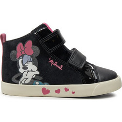 Geox Kilwi Παιδικά Sneakers Μποτάκια Μαύρα B46D5B022HHC9289