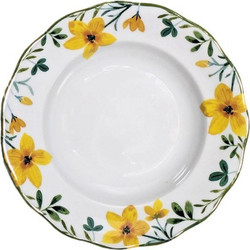 Terra Antica Πιάτο Βαθύ Πορσελάνης Yellow Flowers 22cm EIΔ0001407