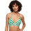 Superdry Bikini Top Τριγωνάκι Λευκό Πράσινο W3010395A-M68