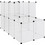vidaXL Περίφραξη για Κουνέλια Λευκή 142x74x93cm
