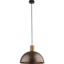 TK Lighting Oslo 4508 Κρεμαστό Φωτιστικό Οροφής Μονόφωτο E27 Καφέ