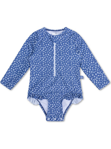 Swim Essentials Leopard Αντηλιακό UV Βρεφικό Μαγιό Ολόσωμο για Κορίτσι Μπλε