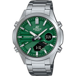 Casio Edifice Ανδρικό Ρολόι Χρονογράφος με Ασημί Μεταλλικό Μπρασελέ EFV-C120D-3AEF