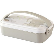 Kiokids Little Elephant Ανοξείδωτο Παιδικό Δοχείο Φαγητού Ισοθερμικό Γκρι 550ml