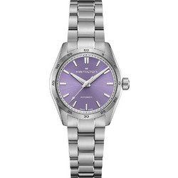 Hamilton Jazzmaster Γυναικείο Ρολόι Αυτόματο με Ασημί Μεταλλικό Μπρασελέ H36105170