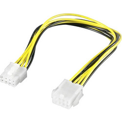 Powertech CAB-W008 Καλώδιο Τροφοδοσίας 8-Pin EPS to 8-Pin EPS 0.2m Multicolor