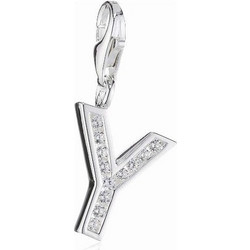 Thomas Sabo Γυναικείο Μενταγιόν Μονόγραμμα Y Ασημί 0247-051-14
