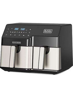 Black & Decker BXAF9000E Air Fryer 9lt με Διπλό Κάδο