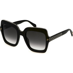 Blumarine SBM836V 0700 Γυναικεία Γυαλιά Ηλίου Τετράγωνα Κοκάλινα Μαύρα με Μαύρο Degradee Φακό