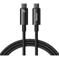 Baseus Tungsten Gold Braided USB-C to USB-C 240W 2m Black BASCAWJ040101