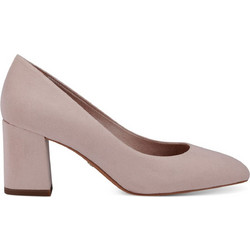 Tamaris Γόβες Suede με Χοντρό Ψηλό Τακούνι Nude 1-22407-20-508