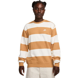 Nike Club Striped Heavyweight Ανδρικό Αθλητικό Φούτερ Λευκό Ταμπά FN3106-224