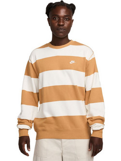 Nike Club Striped Heavyweight Ανδρικό Αθλητικό Φούτερ Λευκό Ταμπά FN3106-224