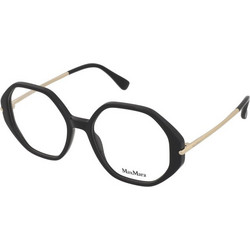 Max Mara MM5005 001 Γυναικείος Σκελετός Γυαλιών Οράσεως Κοκάλινος Μεταλλικός Χρυσός Μαύρος
