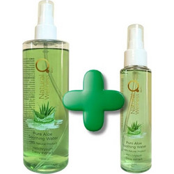 Qure Pure Aloe Soothing Water 100ml + Pure Aloe Soothing Water 300ml
