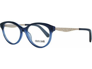 Roberto Cavalli RC5094 092 Γυναικείος Σκελετός Γυαλιών Οράσεως Κοκάλινος Μεταλλικός Χρυσός Μπλε
