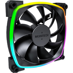 Montech AX120 Case Fan 120mm ARGB με Σύνδεση 3-Pin 4-Pin PWM Black